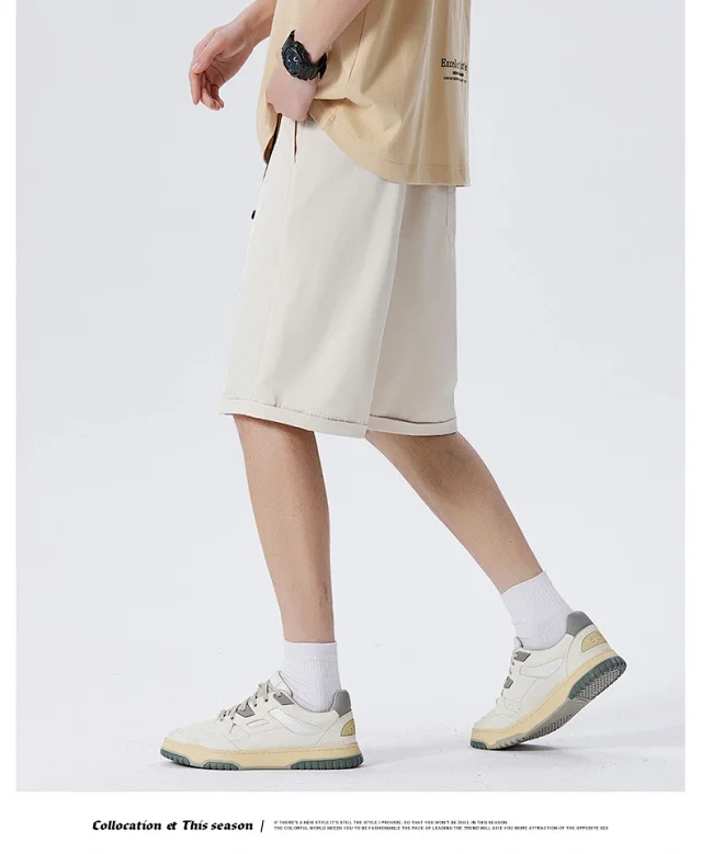 Men's Summer Lightweight Cargo Shorts Detail