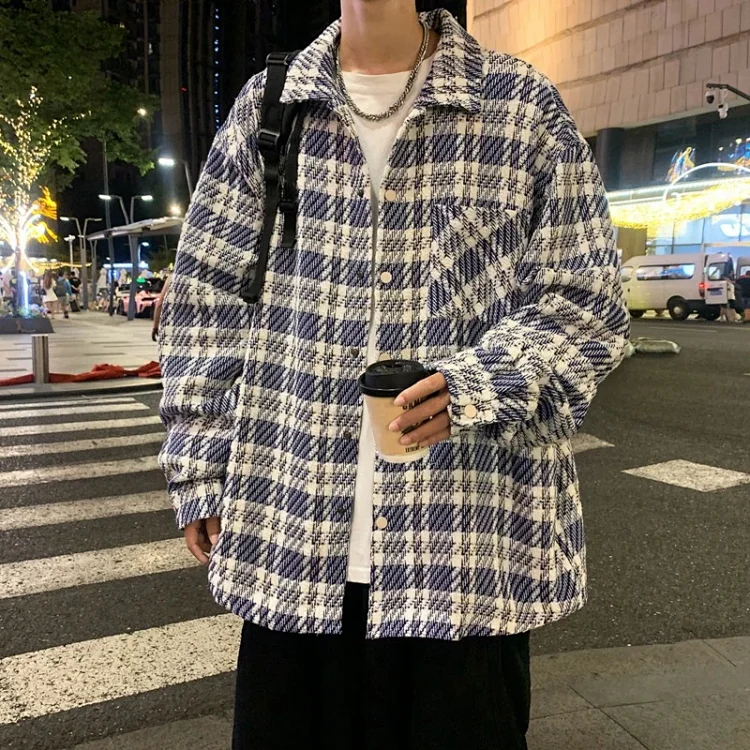 Spring/Summer Men's Tweed Jacket