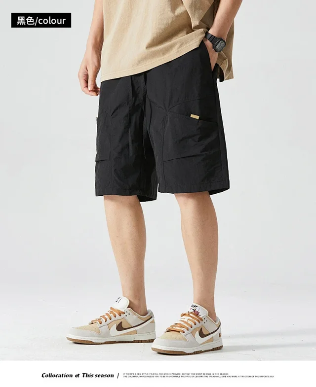 Men's Summer Cargo Shorts - Sporty & Cool Detail