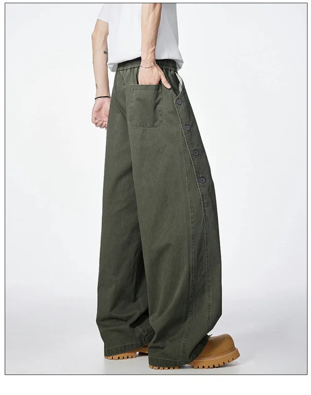 Men's BF Loose Wide-Leg Pants Detail