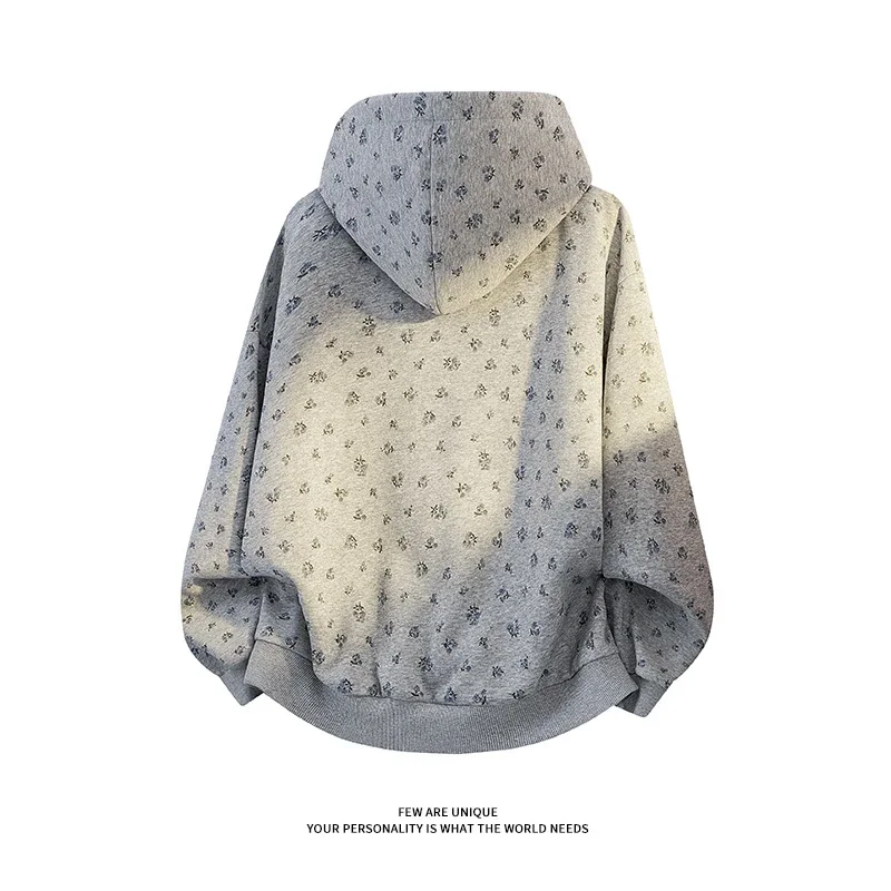 Aobinka Floral Hoodie Unisex