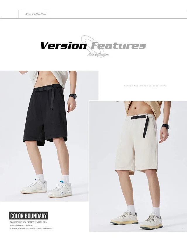 Men's Summer Lightweight Cargo Shorts Detail