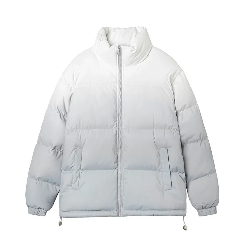 Gradient Stand-collar Men's Cotton Jacket 2025