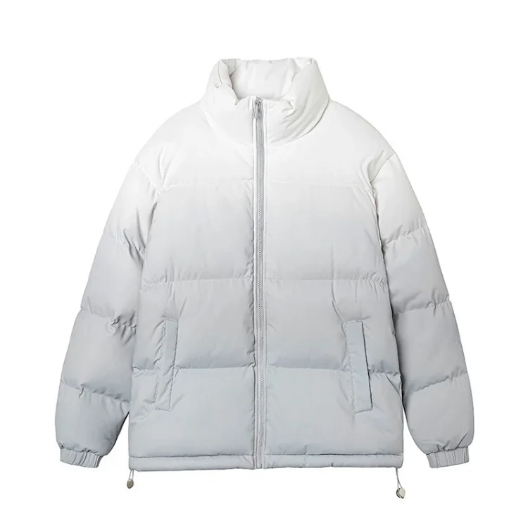 Gradient Stand-collar Men's Cotton Jacket 2025