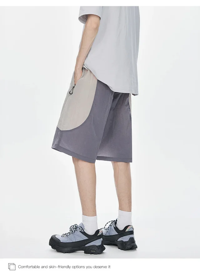 2025 Summer Loose 5-Pocket Cargo Shorts for Men Detail