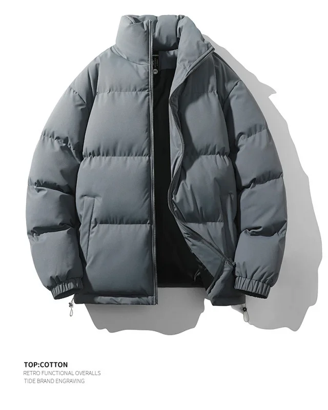 2025 Winter Men's Loose Cotton Coat Detail