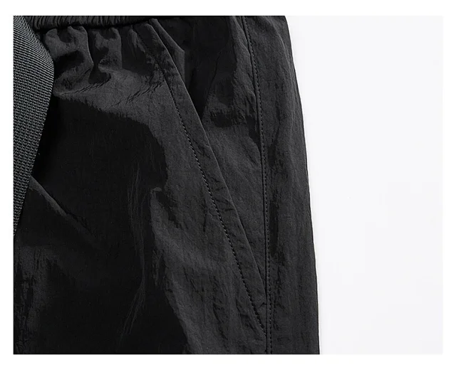 Autumn Men's Parachute Cargo Pants Detail