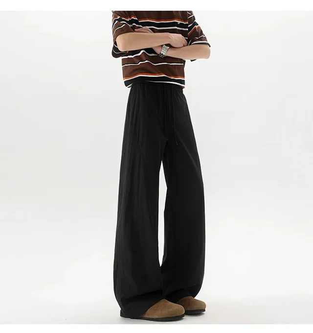Trendy Men's Summer Ice Silk Pants Detail