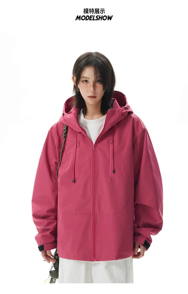 Autumn Outdoor Windproof Jacket for Couples Detail