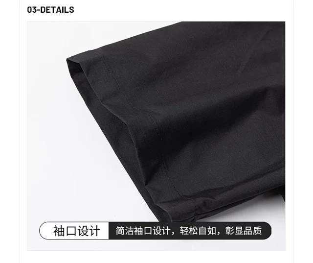 Men's Summer Short-sleeve Hong Kong-style Shirt Detail