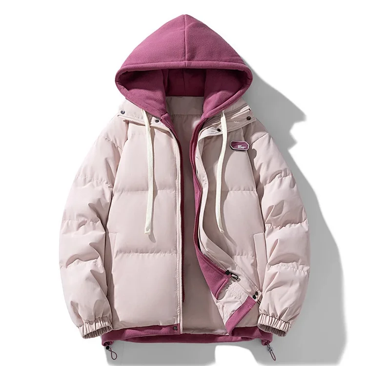 2025 FW Ins Hot Men's Puffer Jacket (Fake 2-in-1 Couple Style)