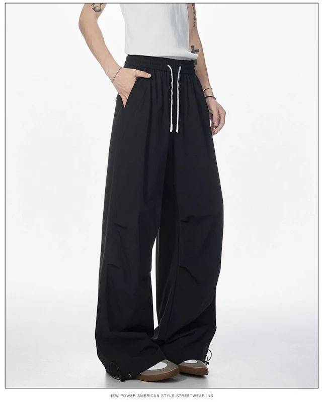 Summer Thin Parachute Pants Detail