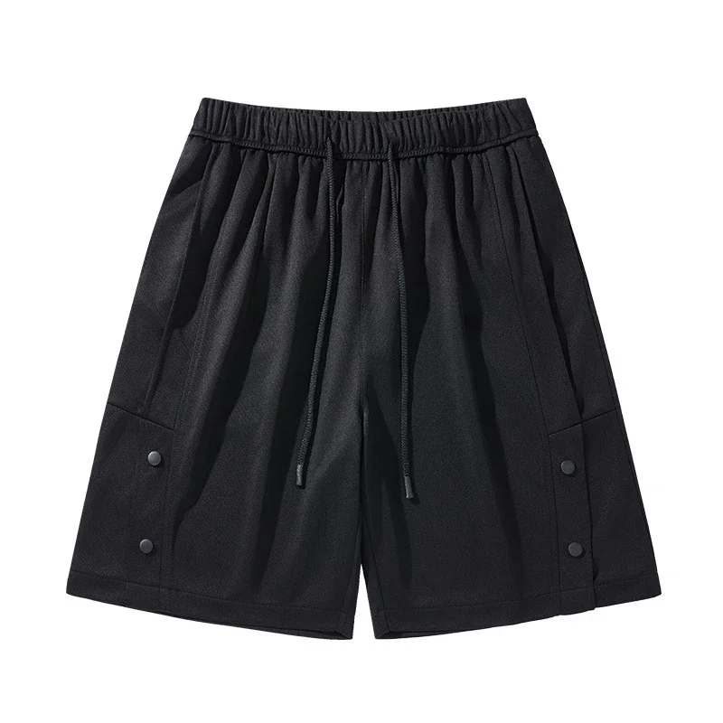 American Trendy Brand Snap Button Shorts for Men - Summer 2025 New
