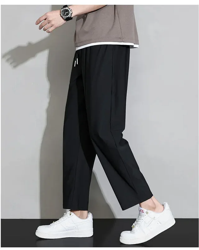Men's Summer Ice Silk Joggers Detail