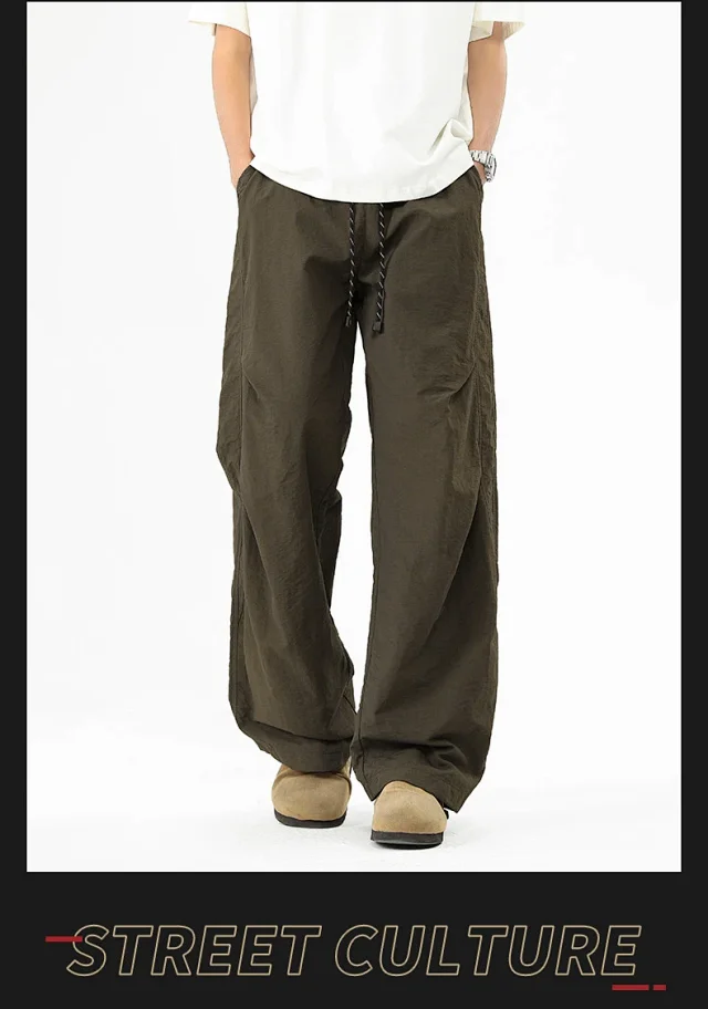 2025 Spring/Summer Men's Parachute Cargo Pants Detail