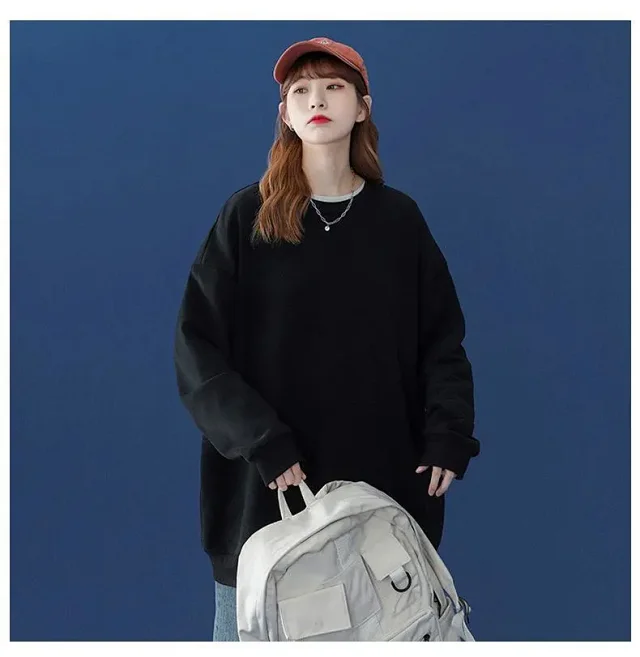 Unisex Fleece Oversized Sweatshirt Wholesale Detail