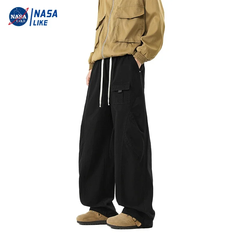 NASA Japanese Trendy Men's Cotton Cargo Pants