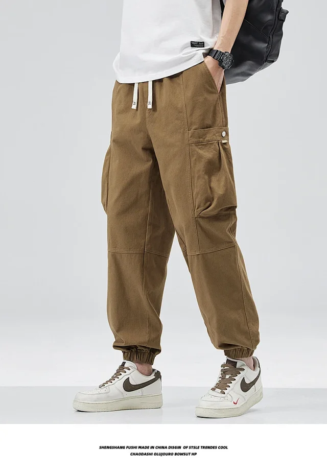 Men's Vintage Utility Cargo Pants Detail