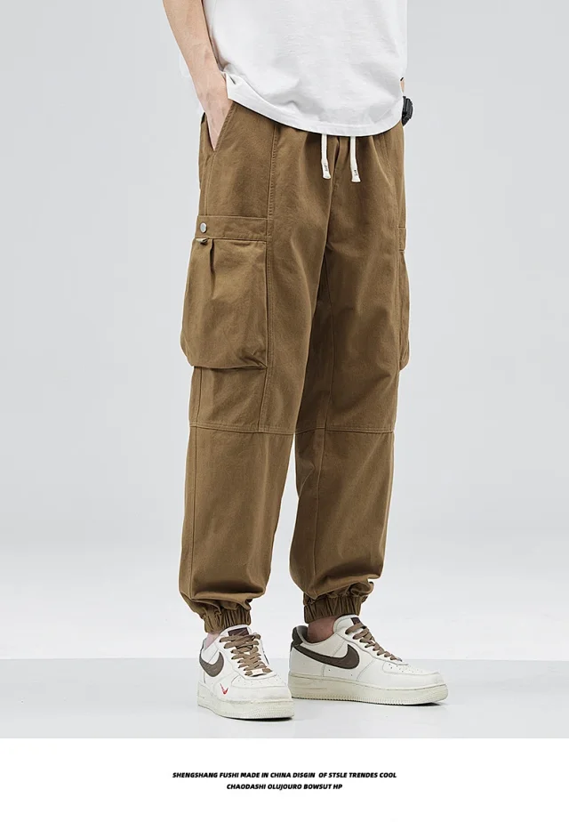 Men's Vintage Utility Cargo Pants Detail