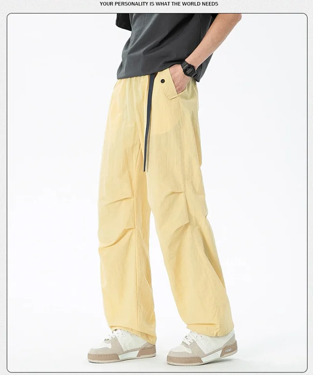 2025 Mens Parachute Pants: Waterproof, Lightweight & Stylish Detail