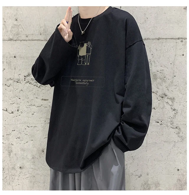 2025 Korean Round Neck Couple T-shirt Detail