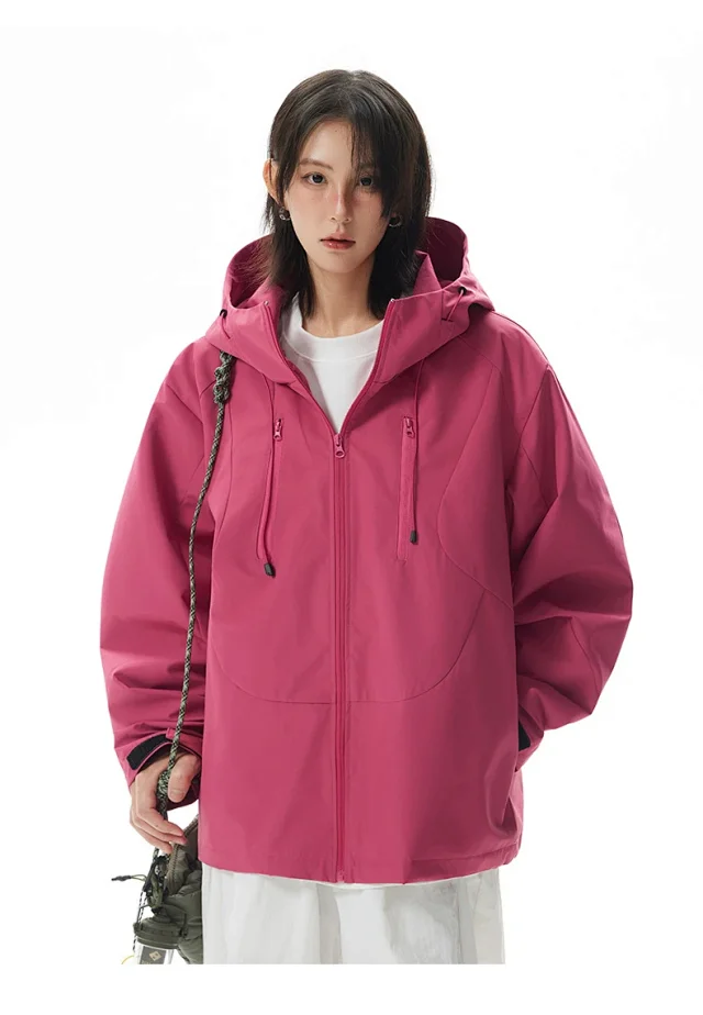 Autumn Outdoor Windproof Jacket for Couples Detail