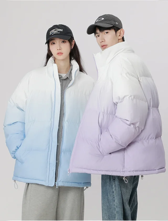 2025 Winter Men's Gradient Puffer Coat Detail