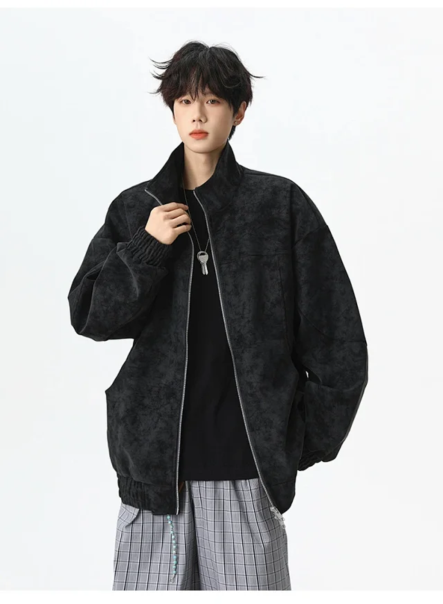 Autumn/Winter New Men's PU Leather Jacket Detail