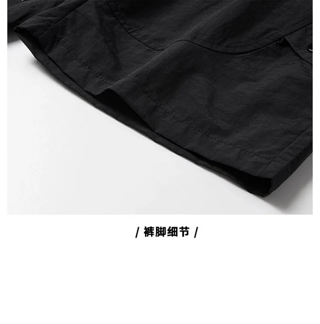 Japanese Mens Summer Work Shorts Detail