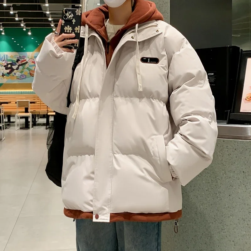2025 Winter Men's Hooded Cotton Coat