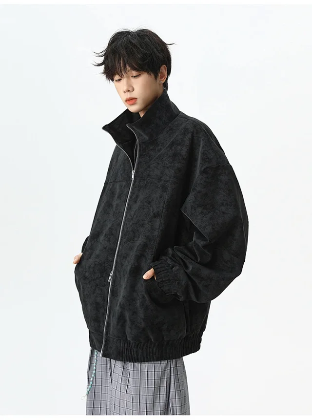 Autumn/Winter New Men's PU Leather Jacket Detail