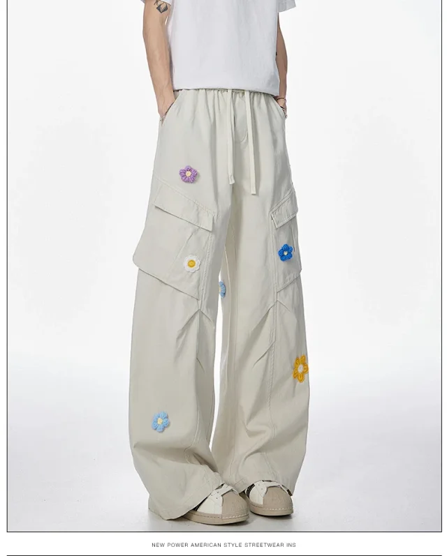 Hip Hop Retro Parachute Pants Detail