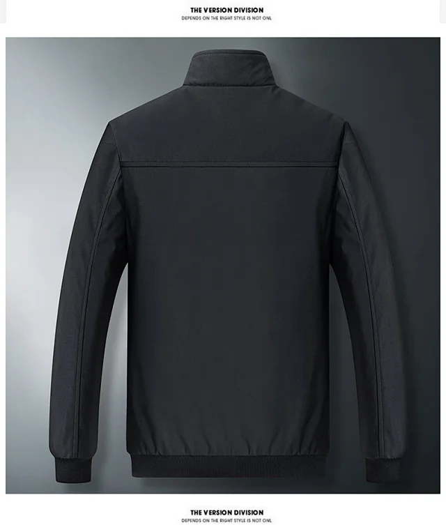 2025 Men's Fleece-lined Collar Jacket Detail