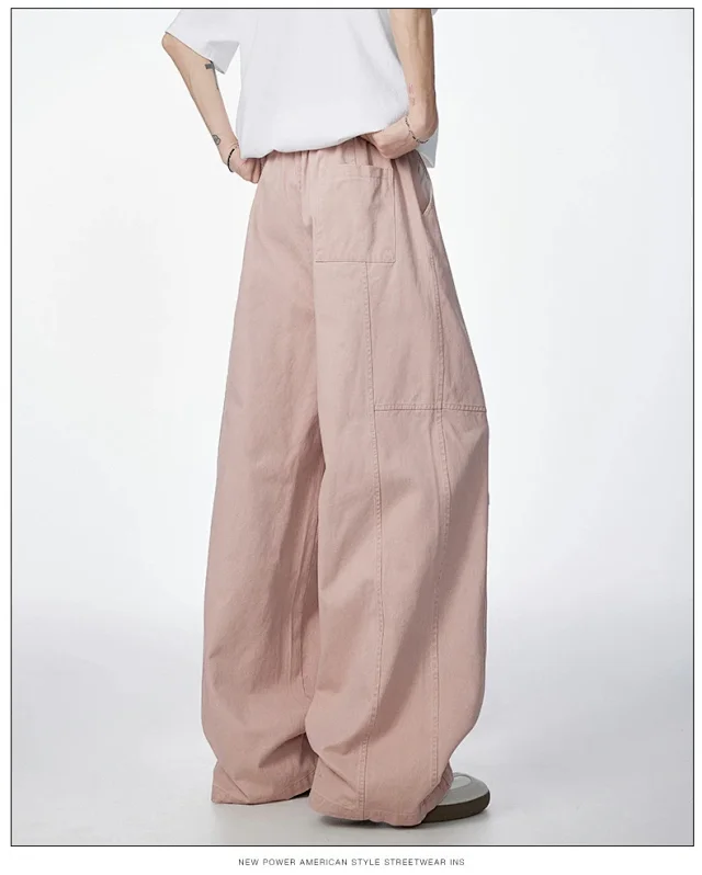 New Japanese Cotton Retro Trousers Detail