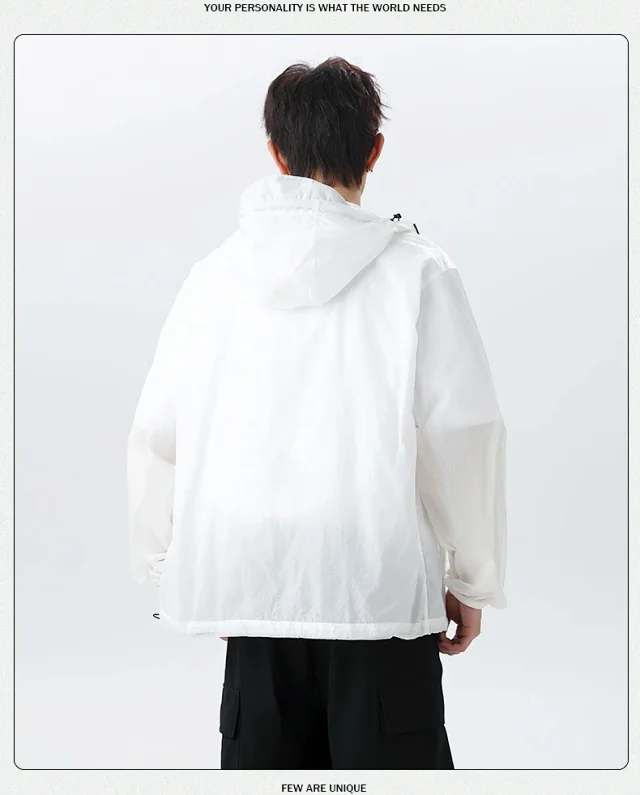 Unisex Summer UV-Resistant Hooded Skin Coat Detail