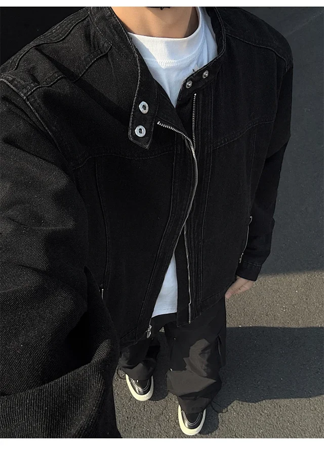 Men's Vintage Denim Jacket Detail