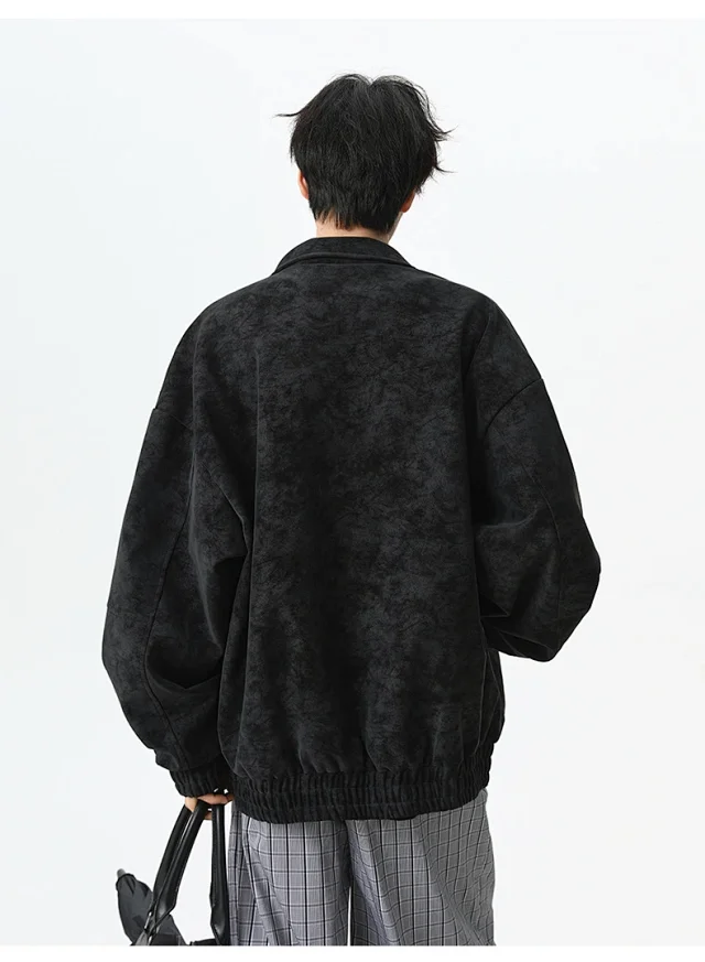 Autumn/Winter New Men's PU Leather Jacket Detail