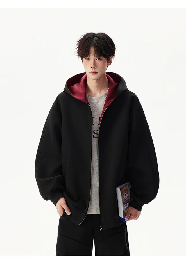 American New Color - Blocked Hoodie Detail