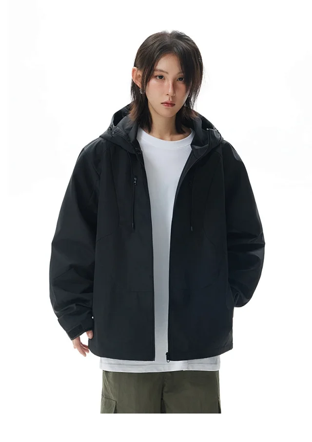 Autumn Outdoor Windproof Jacket for Couples Detail