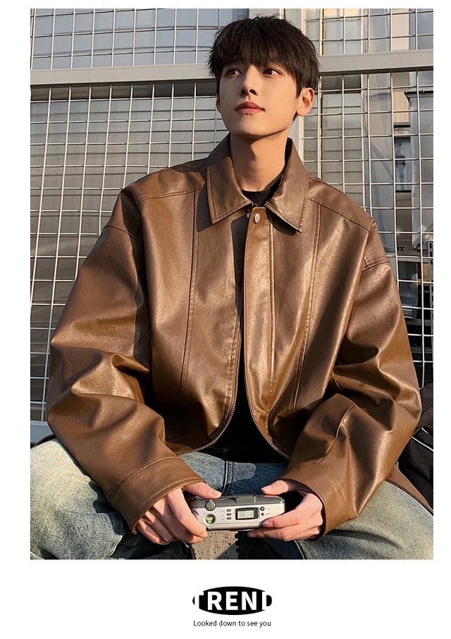 Unisex PU Motorcycle Jacket Detail