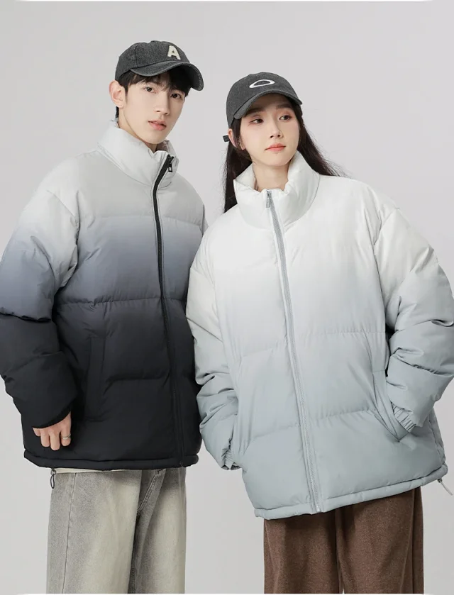2025 Winter Men's Gradient Puffer Coat Detail