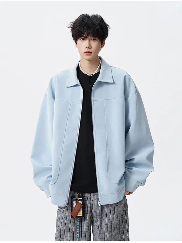 Autumn PU Men's Jacket (Couple Style) Detail