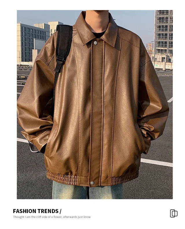 Unisex PU Motorcycle Jacket Detail