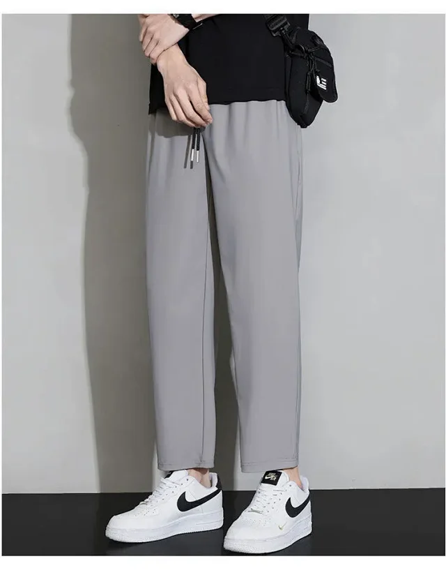 Men's Summer Ice Silk Joggers Detail
