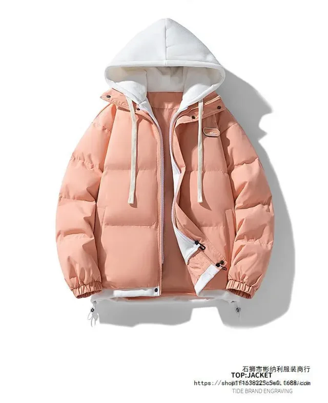 2025 FW Ins Hot Men's Puffer Jacket (Fake 2-in-1 Couple Style) Detail