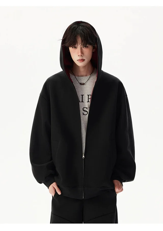 American New Color - Blocked Hoodie Detail