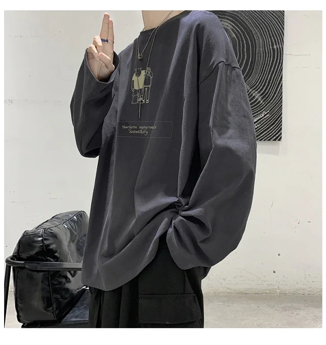 2025 Korean Round Neck Couple T-shirt Detail