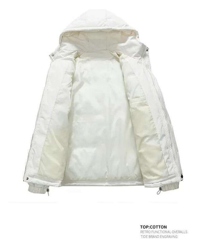 Japanese Style Couple Puffer Jackets Detail