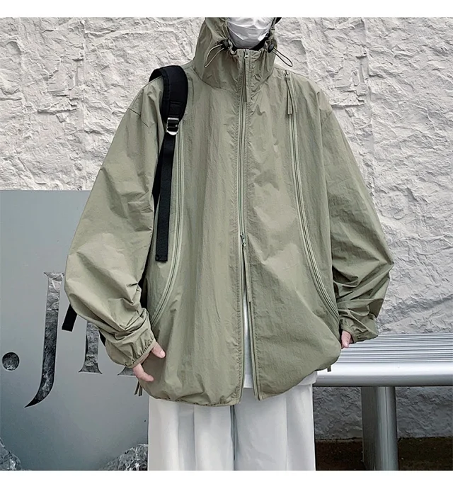 NASA Men's Zip Hooded Sun Jacket Detail