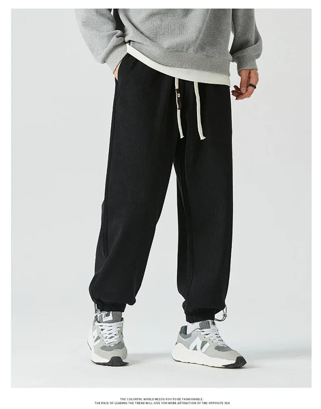 Men's Cotton Corduroy Casual Sweatpants Detail